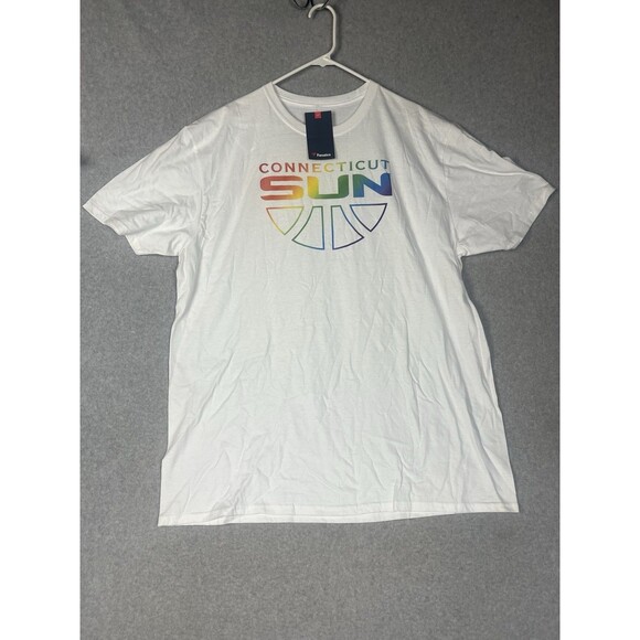 Unisex White Connecticut Sun Team Pride Wordmark T-Shirt Adult XXL NWT - Picture 2 of 7
